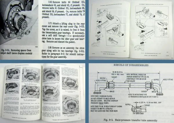 Allison Transmission 5001 6001 Series Service Manual & Parts Catalog 1984/86