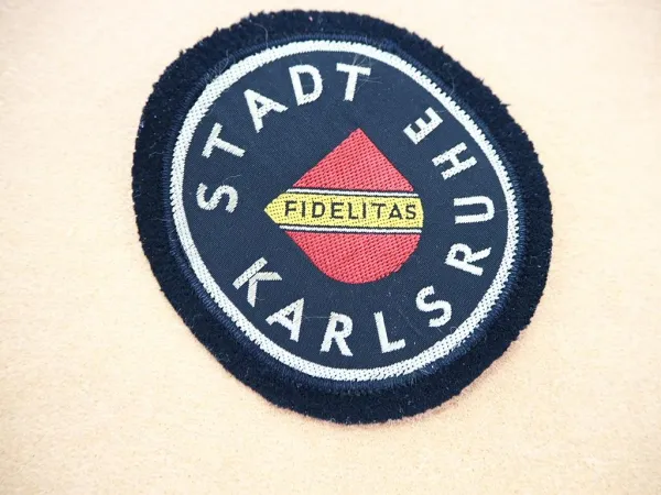 Alter Aufnäher Stadt Karlsruhe Fidelitas Behörde Uniform