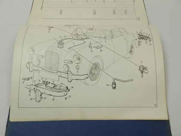 orig Alvis TD21 3.0 Litre Catalogue of Spare Parts & Manual of instructions