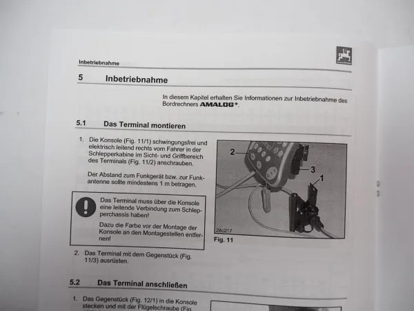 Amazone Amalog Bordrechner für Sämaschine Kreiselegge Betriebsanleitung 2007