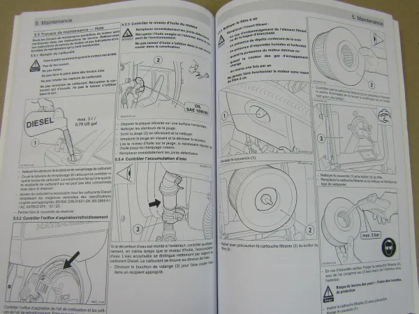 Ammann APF 1240 1250 1850 + Hatz Bedienungsanleitung + Hatz Ersatzteilliste