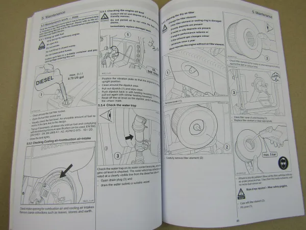 Ammann APF 1240 1250 1850 Verdichter Bedienungsanleitung Wartung Instructions