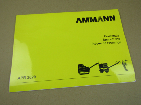 Ammann APR 3020 Rüttelplatte Parts List Ersatzteilliste Pieces rechange 3/2012