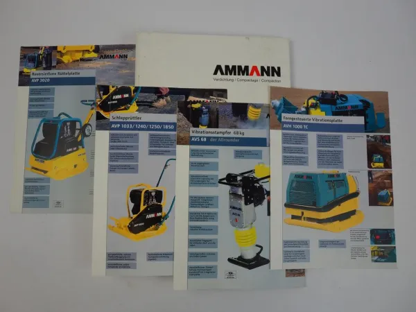 Ammann Gesamtprogramm Bodenverdichter Prospekte Technische Daten 2005