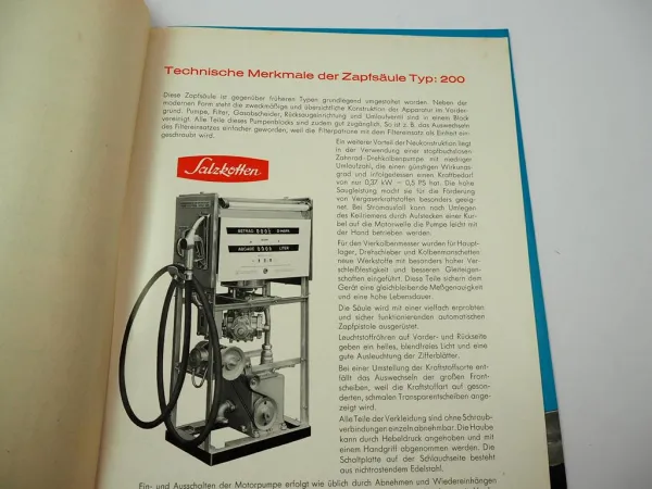 Angebotsmappe Salzkotten Tankanlagen Benzin Firmenschreiben Prospekt 1964