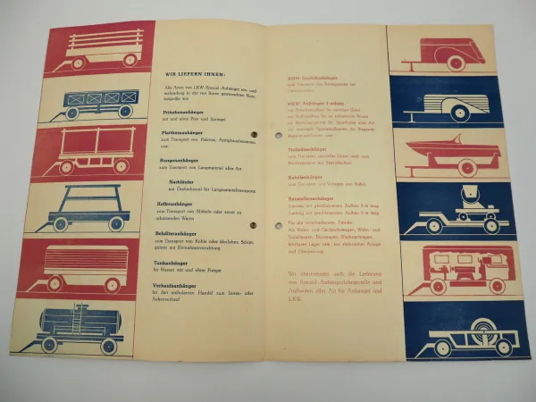 Anhänger DDR ELG Einkaufs und Liefergenossenschaft Berlin Prospekt 1950er