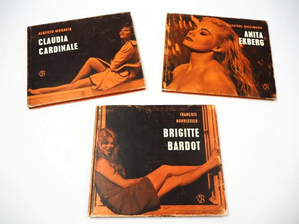 Anita Ekberg Brigitte Bardot Claudia Cardinale 3 Bücher 1964/65 Filmstars
