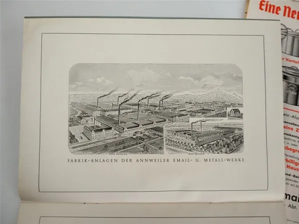 Annweiler Email und Metallwerke Aluminium Kochgeschirr Katalog 3x Prospekt 1935