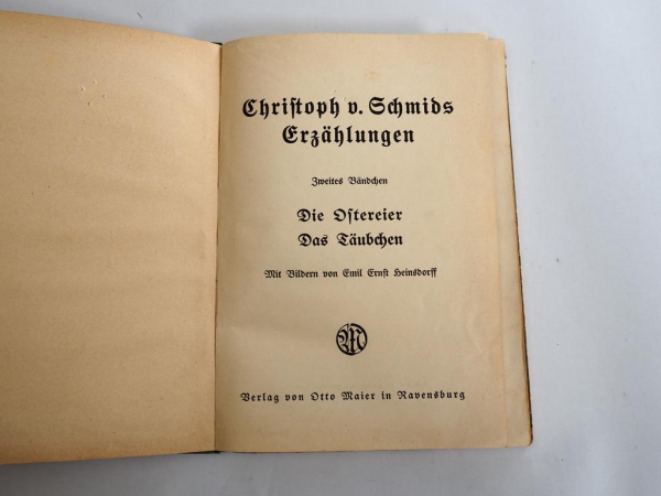 Antikes Buch Erzählungen von Christoph von Schmids Ostereier Täubchen