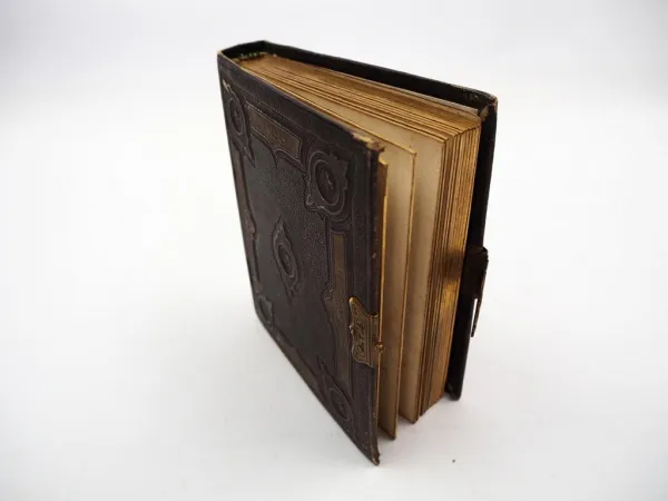 Antikes Foto Album ohne Bilder für Fotos im Format 6 x 9 cm Carte de Visite