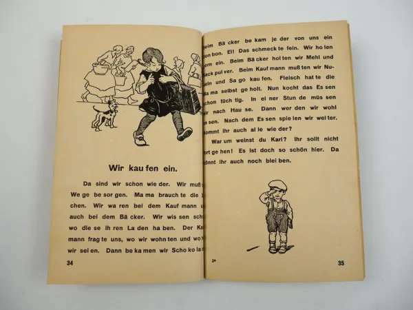 Antikes Kinderbuch Lesebuch Kinderlust von Otto Feseler ca. 1940er Jahre