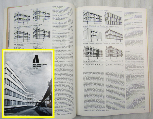 Architektur der DDR Manufaktur Meißen Rostock Schwedt Ludwigsfelde Prag 12/1978