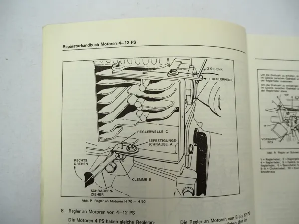 Aspera LAV40 V VH 40 50 60 70 Motoren 4 - 12 PS Werkstatthandbuch ca. 1970