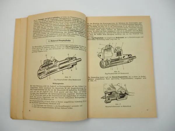 Ate Lockheed Hydraulische Bremsen Übersicht Wirkungsweise 1959 Alfred Teves