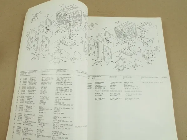 Atlas 1304 R Bagger Ersatzteilliste Parts List Pieces Rechange 5/1995