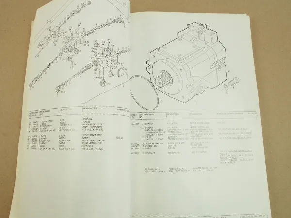 Atlas 1704M Serie 373 Bagger Ersatzteilliste Parts List Pieces Rechange 6/1996