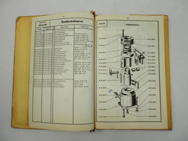 Atlas 3000 Ladekran für LKW Ersatzteilliste Ersatzteilkatalog 1962