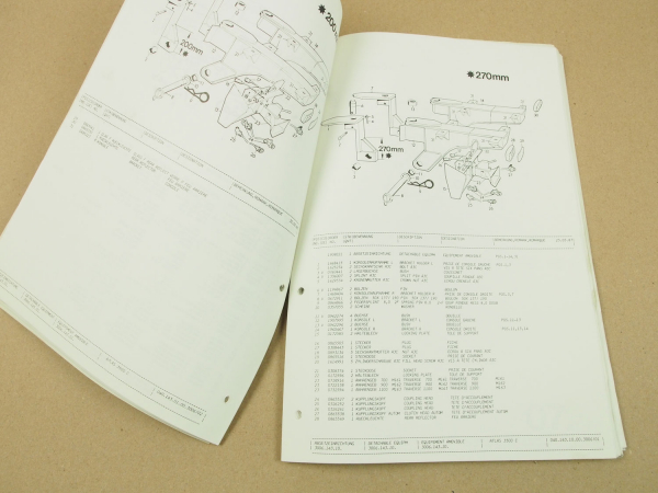 Atlas 3500C Ersatzteilliste Parts List Catalogue de pieces Ausgabe 6/1987