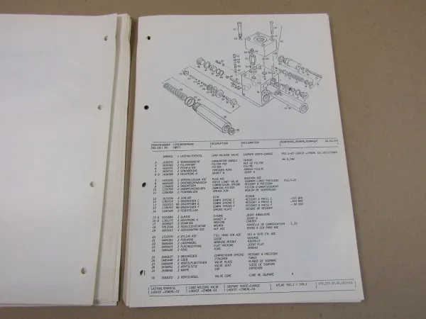 Atlas 350.1 390.1 Ersatzteilliste Parts List Pieces de rechange 7/1996
