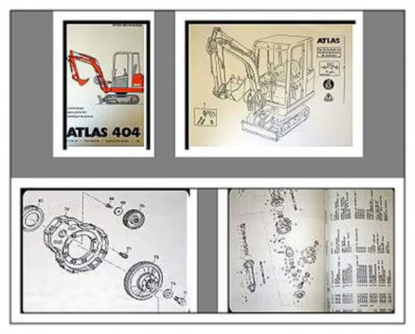 Atlas 404 ab Nr. 1725 Raupenbagger Ersatzteilliste