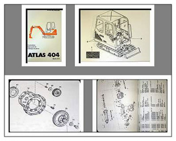Atlas 404 Serie 414 Raupenbagger Ersatzteilliste