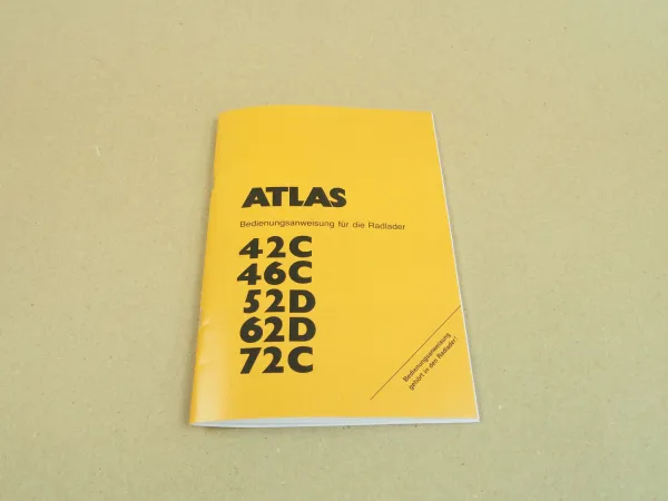 Atlas 42C 46C 52D 62D 72C Betriebsanleitung Bedienungsanleitung