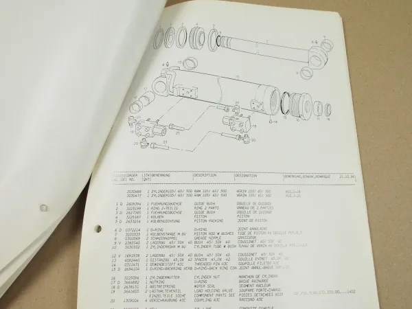 Atlas 50.1 Ersatzteilliste Parts List Catalogue de pieces Ausgabe 10/1996