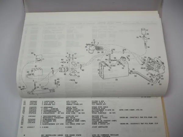 Atlas 55/3 Canopy Radlader Ersatzteilliste Parts List Catalogue pieces 2001