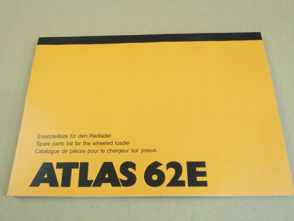 Atlas 62E Ersatzteilliste Spare Parts List Catalogue de Pieces