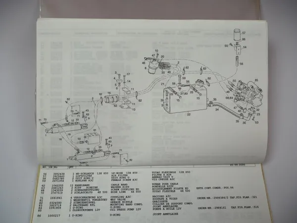 Atlas 70/3 Canopy Radlader Ersatzteilliste Parts List Catalogue pieces 2001