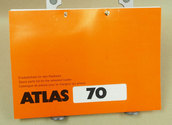 Atlas 70 Radlader Ersatzteilliste Parts List Pieces Rechange 7/1998