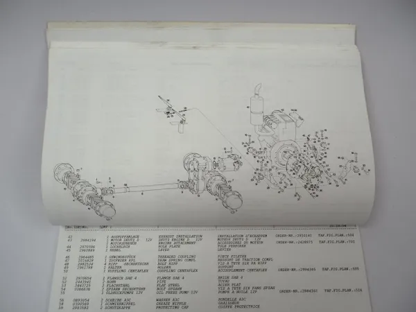 Atlas 82E Radlader Ersatzteilliste Spare Parts List Pieces de Rechange 1994