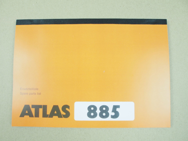 Atlas 885 Ersatzteilliste Spare Parts List