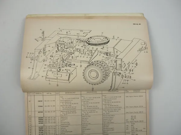 Atlas AB1602D Hydraulikbagger Ersatzteilliste Spare parts list 1980