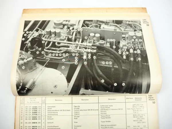 Atlas AB1902 Hydraulikbagger Bedienungsanleitung Wartung Ersatzteilliste 1972