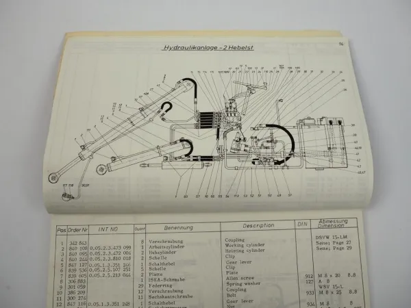 Atlas AR51A Radlader Ersatzteilliste Ersatzteilkatalog 1978