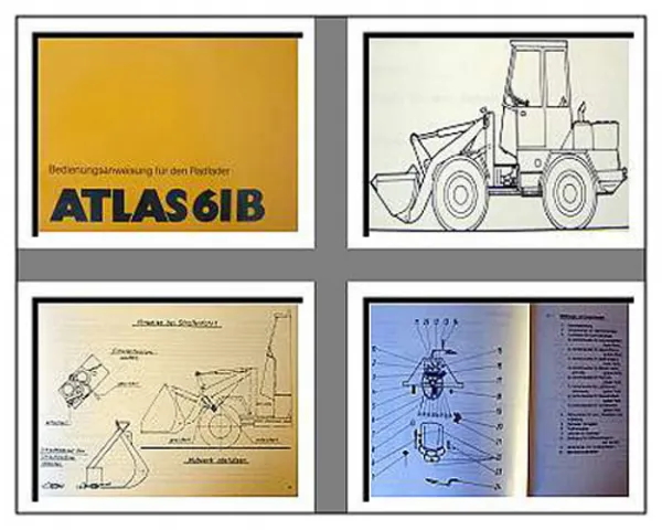 Atlas AR61B Radlader Betriebsanleitung Bedienung Wartung