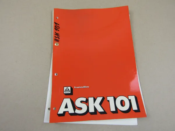 Atlas ASK 101 Ersatzteilliste Ersatzteilkatalog 8/1980