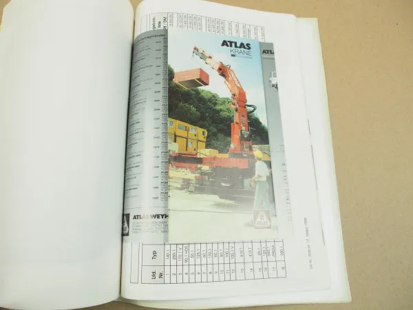 Atlas BAUMA 1998 Prospekte Technische Informationen Wettbewerbsvergleiche