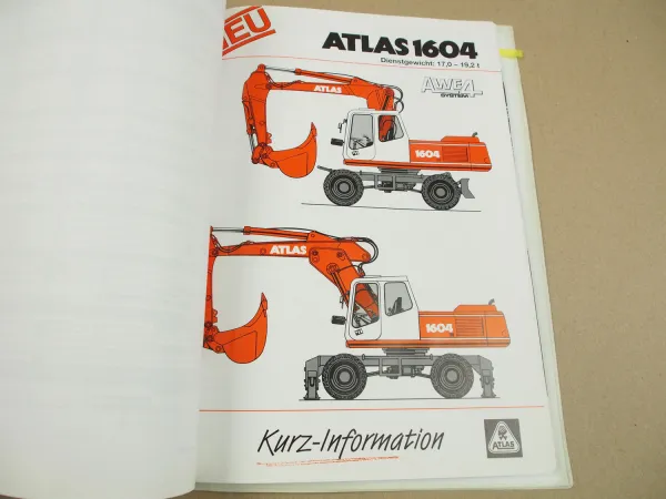 Atlas BAUMA 1998 Prospekte Technische Informationen Wettbewerbsvergleiche