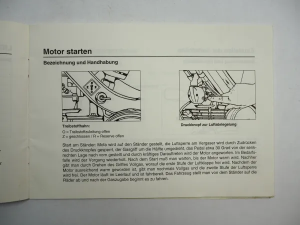 ATU Jawa Babetta Mofa 25 kmh Bedienungsanleitung Scheckheft 1998