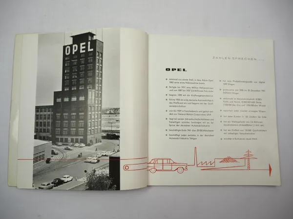 Auch das ist Opel 1962 Firmengeschichte Wegweiser für Mitarbeiter