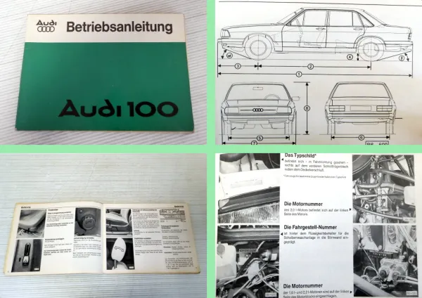 Audi 100 C2 Typ 43 Betriebsanleitung Bedienungsanleitung 1977