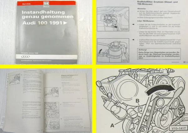 Audi 100 C4 / A6 Instandhaltung genau genommen AAN AAR ABC AAH AAT ...