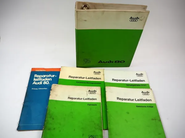 Audi 80 B2 Typ 81 Werkstatthandbuch 5x Reparaturleitfaden Karosserie Fahrwerk Elektrik Schaltgetriebe