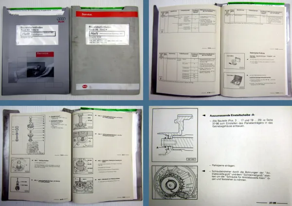 Audi 80 B4 Coupe Cabrio Automatik Getriebe 097 Reparaturleitfaden Eigendiagnose