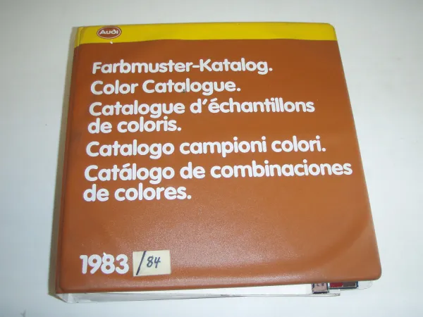 Audi 80 Coupe 100 Avant Farbmuster Katalog 1983 1984 Color Catalogue