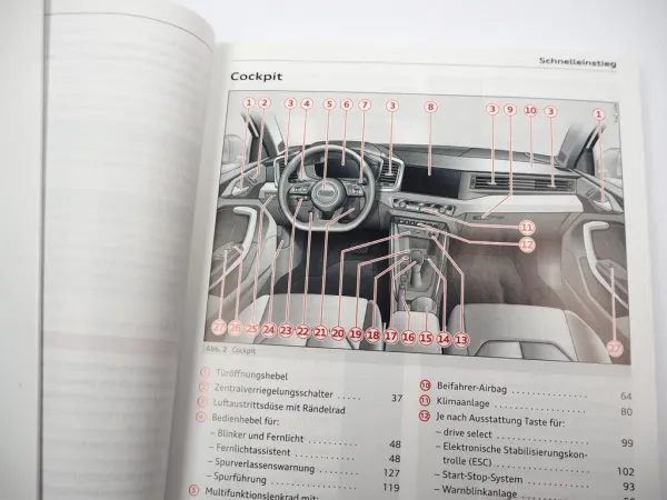 Audi A1 GB Sportback Citycarver Betriebsanleitung 11/2022 Bedienung Bordmappe
