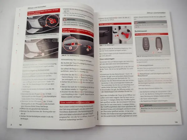 Audi A5 B10 Betriebsanleitung Bedienung Bordbuch gekürzte Version 6/2025 deutsch