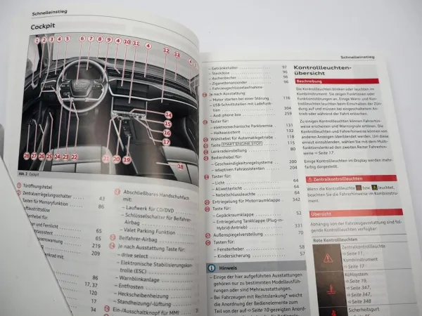 Audi A6 C8 allroad Limousine Avant Betriebsanleitung Bedienung 3/2024 Deutsch Bordbuch